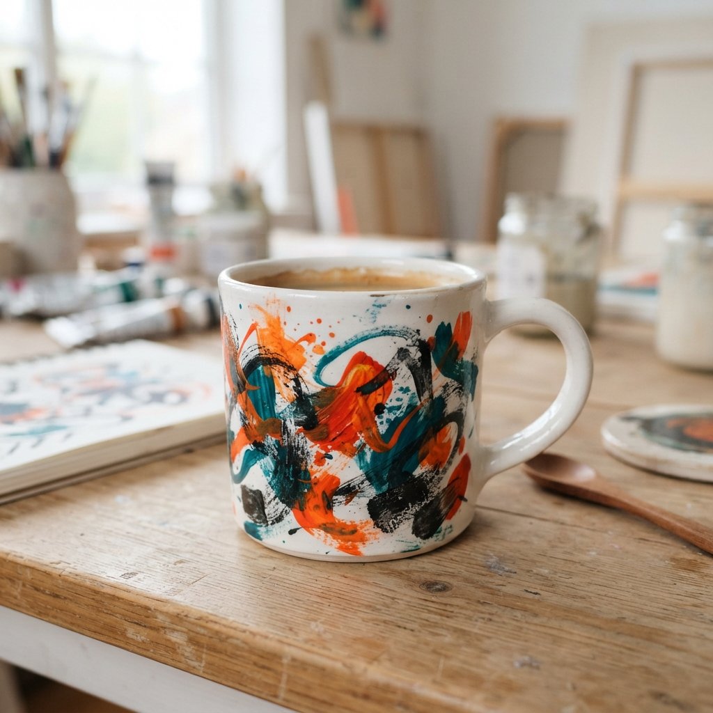 Abstract Art Cup Ideas