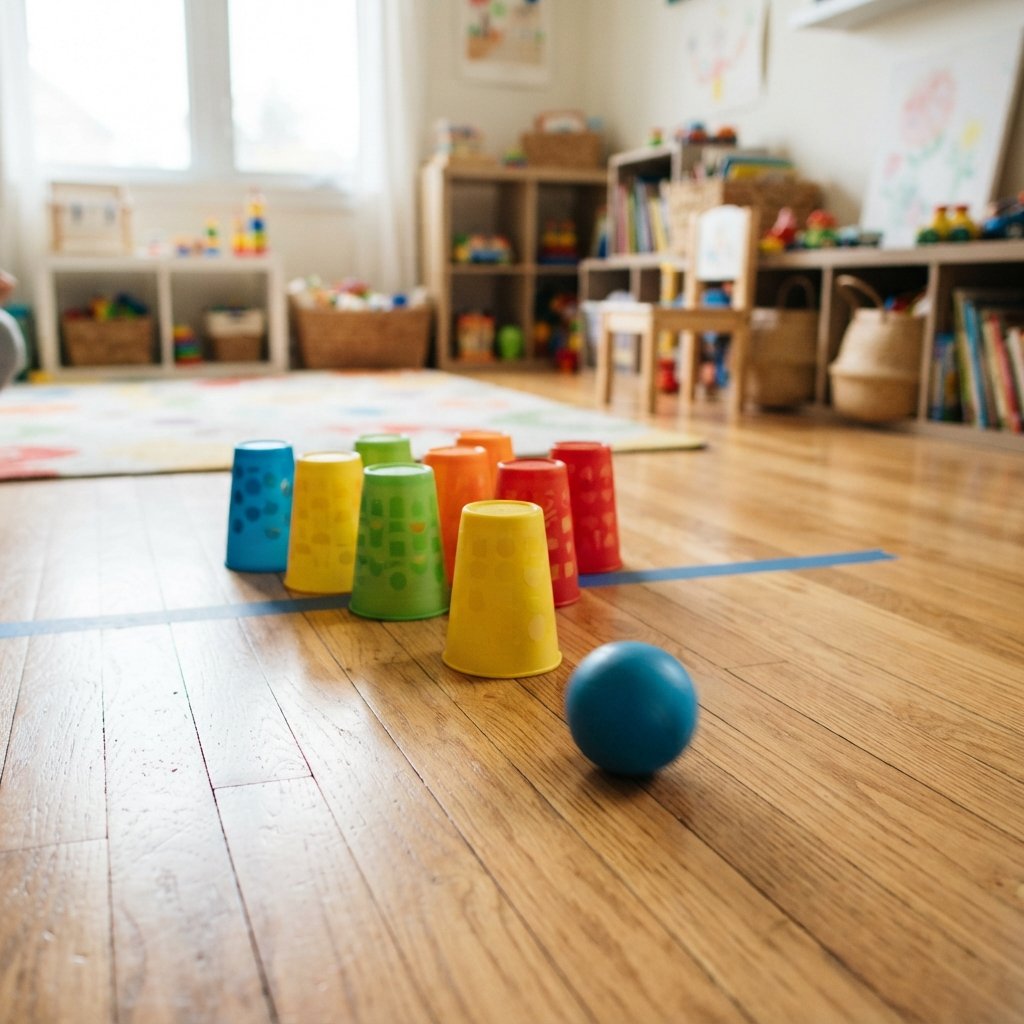 Cup Bowling Setup Idea