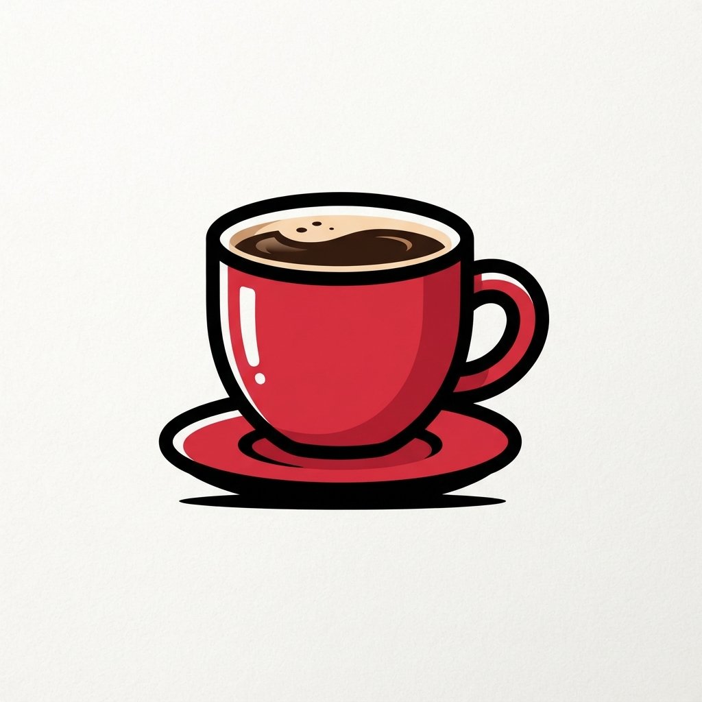 Bold Outline Cup Idea