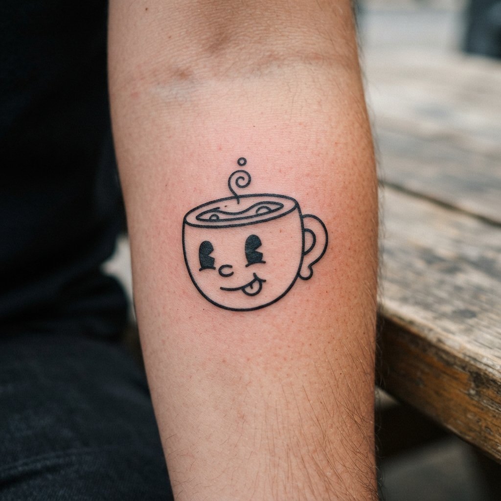 Cartoon character tattoo design 202608181833