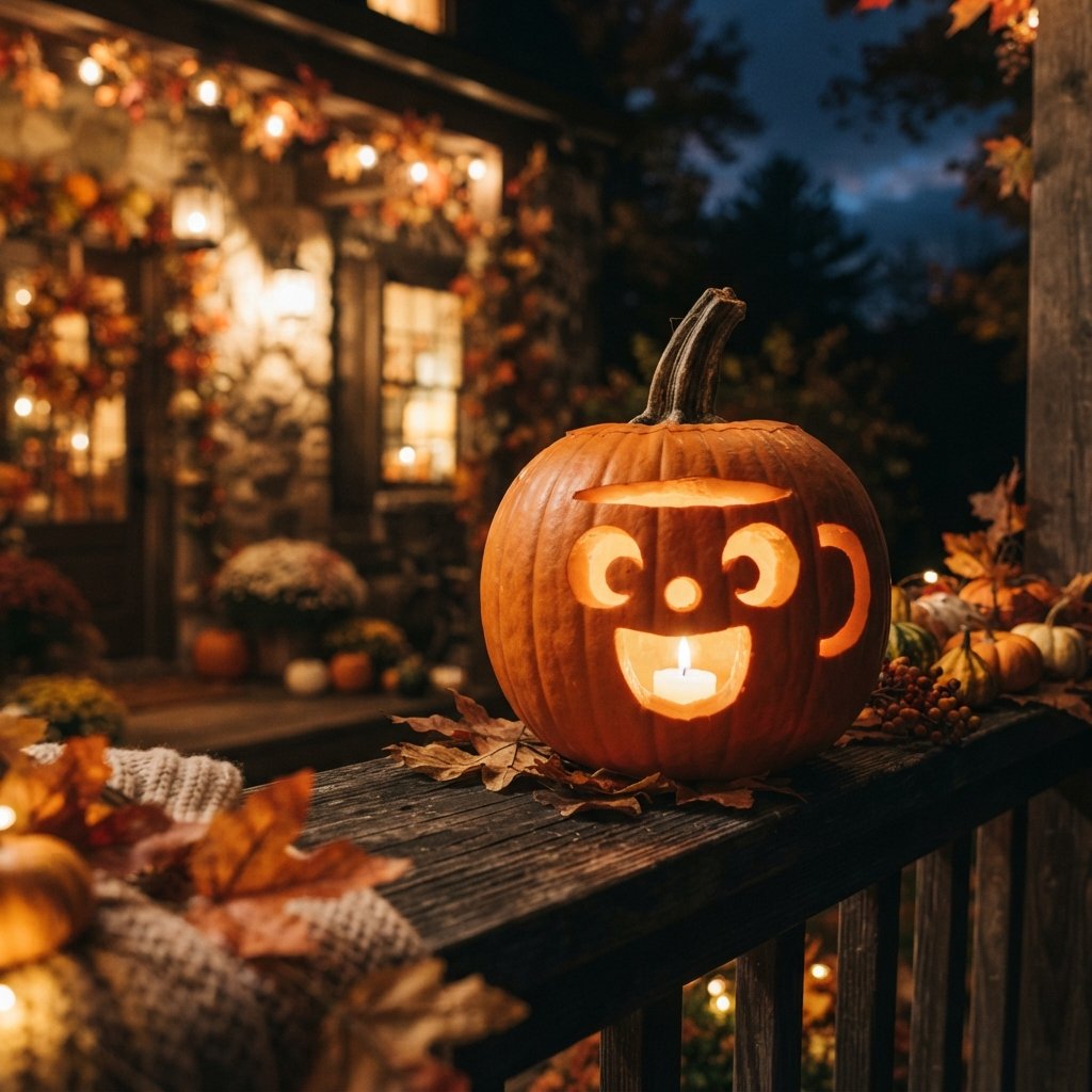 Cup Pumpkin Carving Ideas