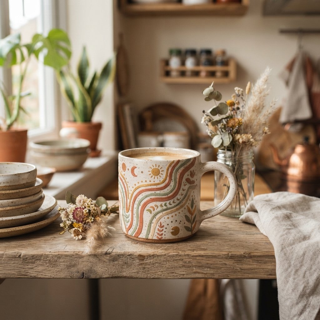Boho Cup Painting 