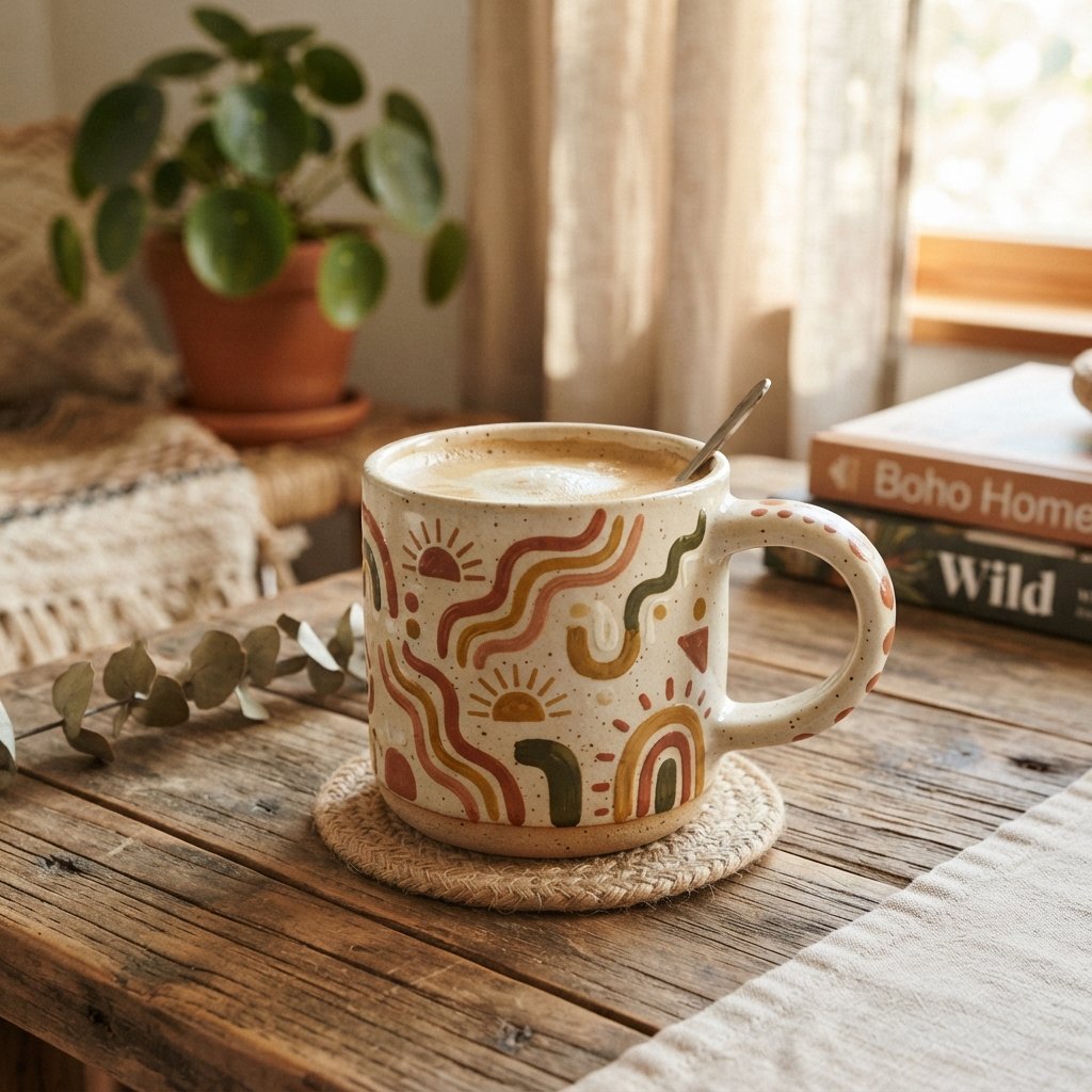 Boho Cup Painting Ideas