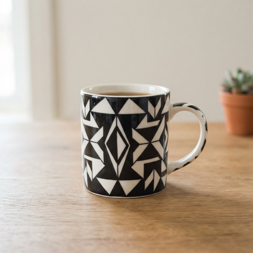Geometric Cup Painting 