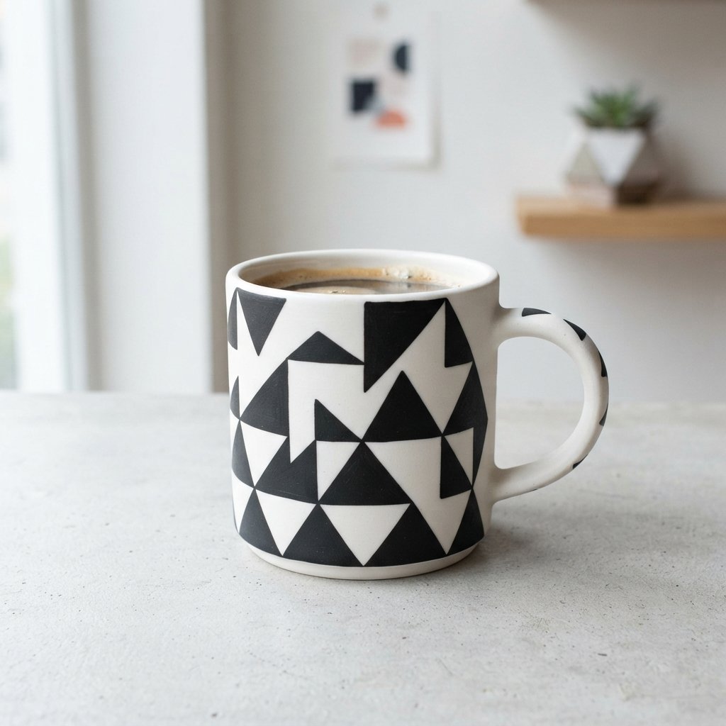 Geometric Cup Painting Ideas