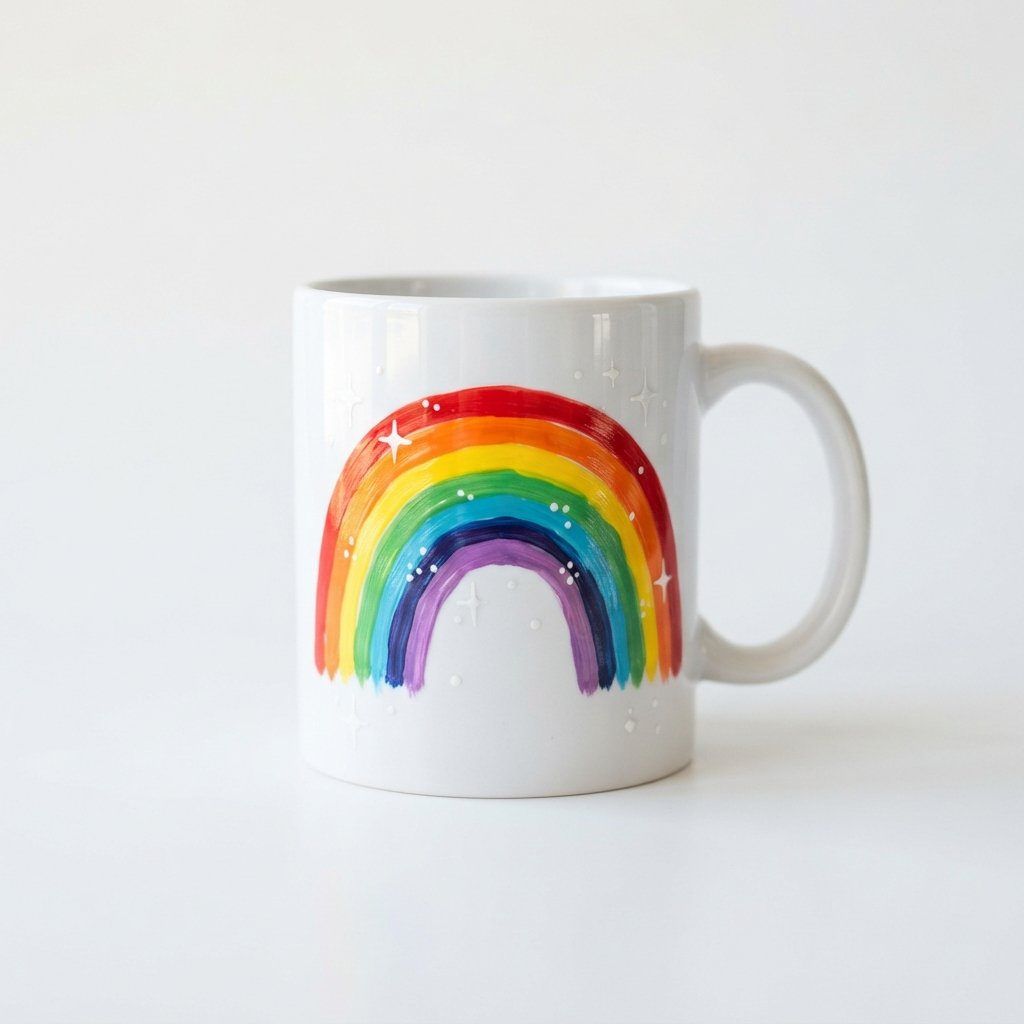 Rainbow Cup Painting Ideas