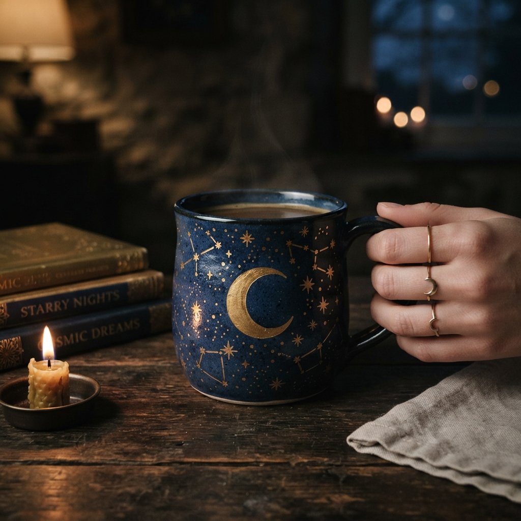 Star and Moon Cup Painting Ideas
