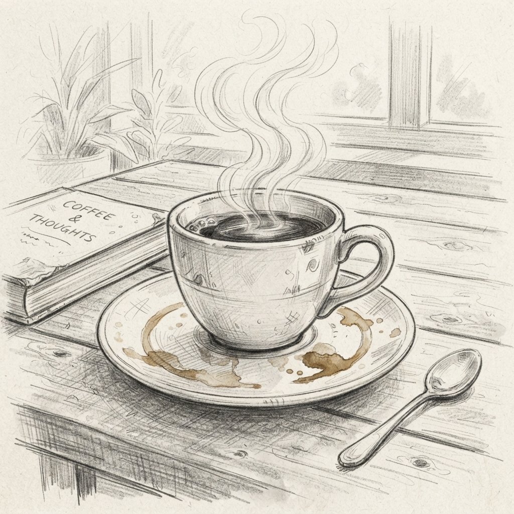 Coffee Cup Sketch Idea