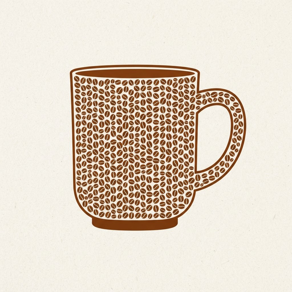 Coffee Bean Pattern Cup Idea