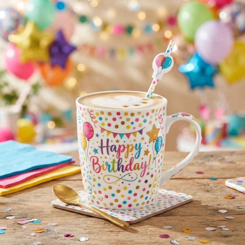 Birthday-Themed Cup Design Ideas