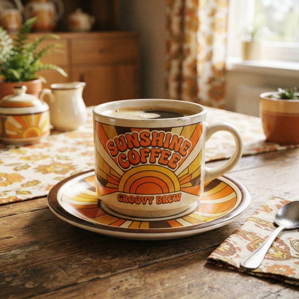 Retro Coffee Cup Design Ideas
