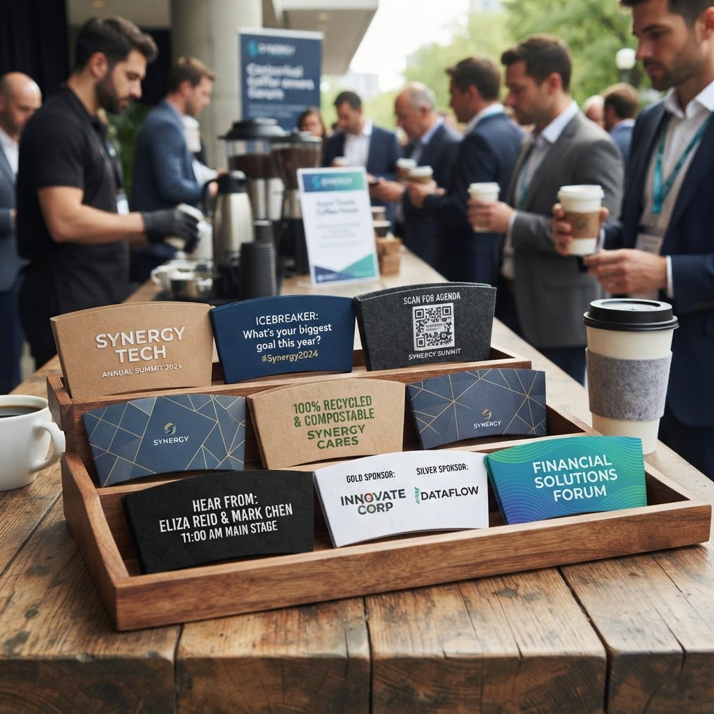 Corporate Event Cup Sleeve  Ideas