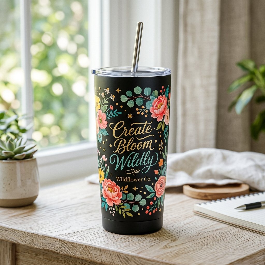 Vinyl Cup Sticker Ideas