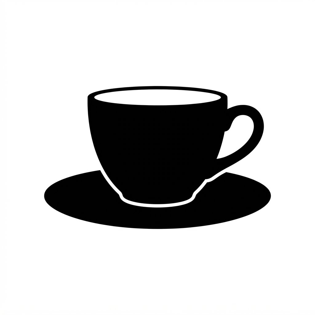 Cup and Saucer Silhouette Idea