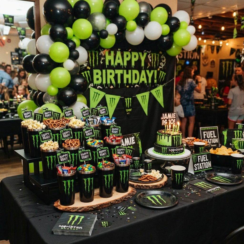 Monster Energy Cup Birthday Party Ideas