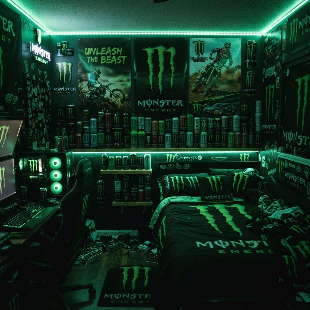 Monster Energy Cup Themed Room Ideas