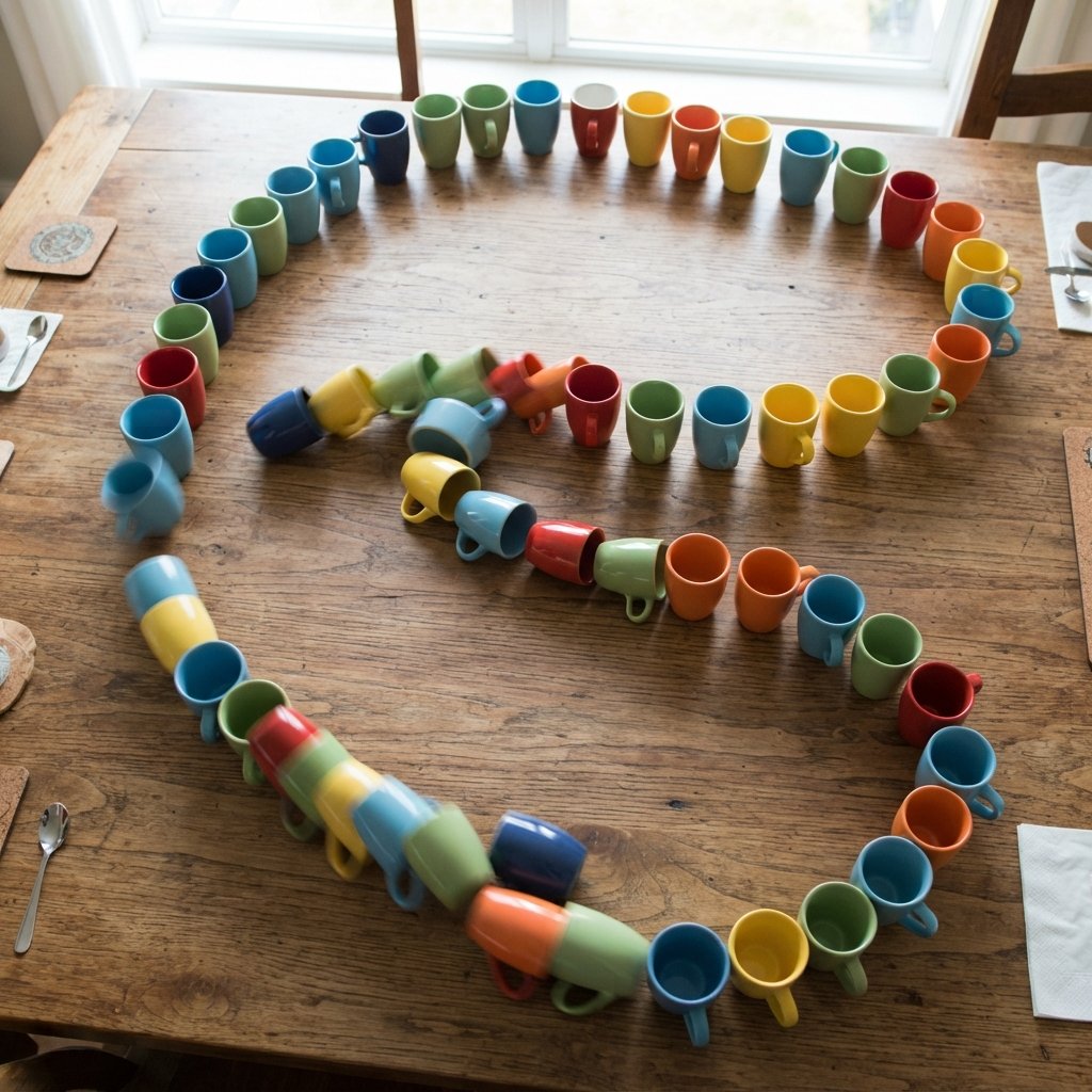 Cup Domino Chain Idea