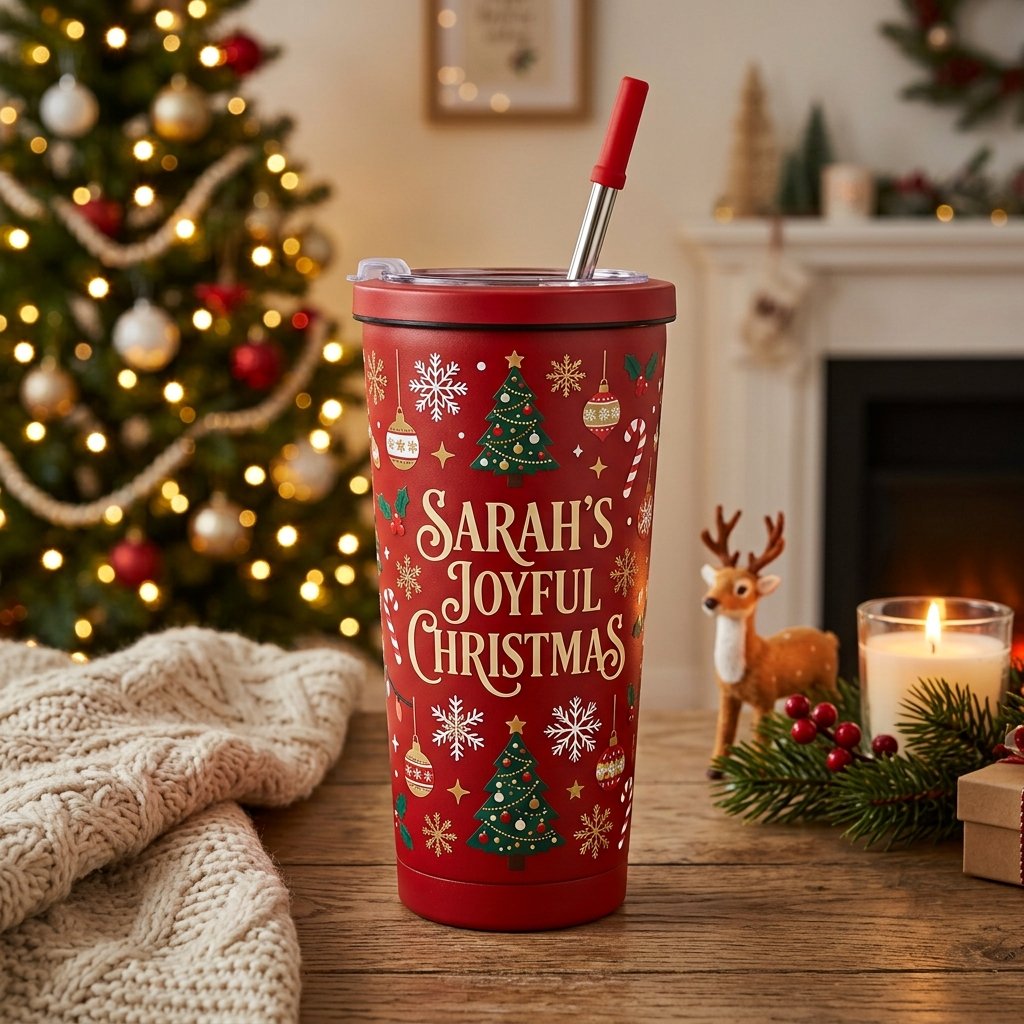 Christmas Cup Sticker Ideas