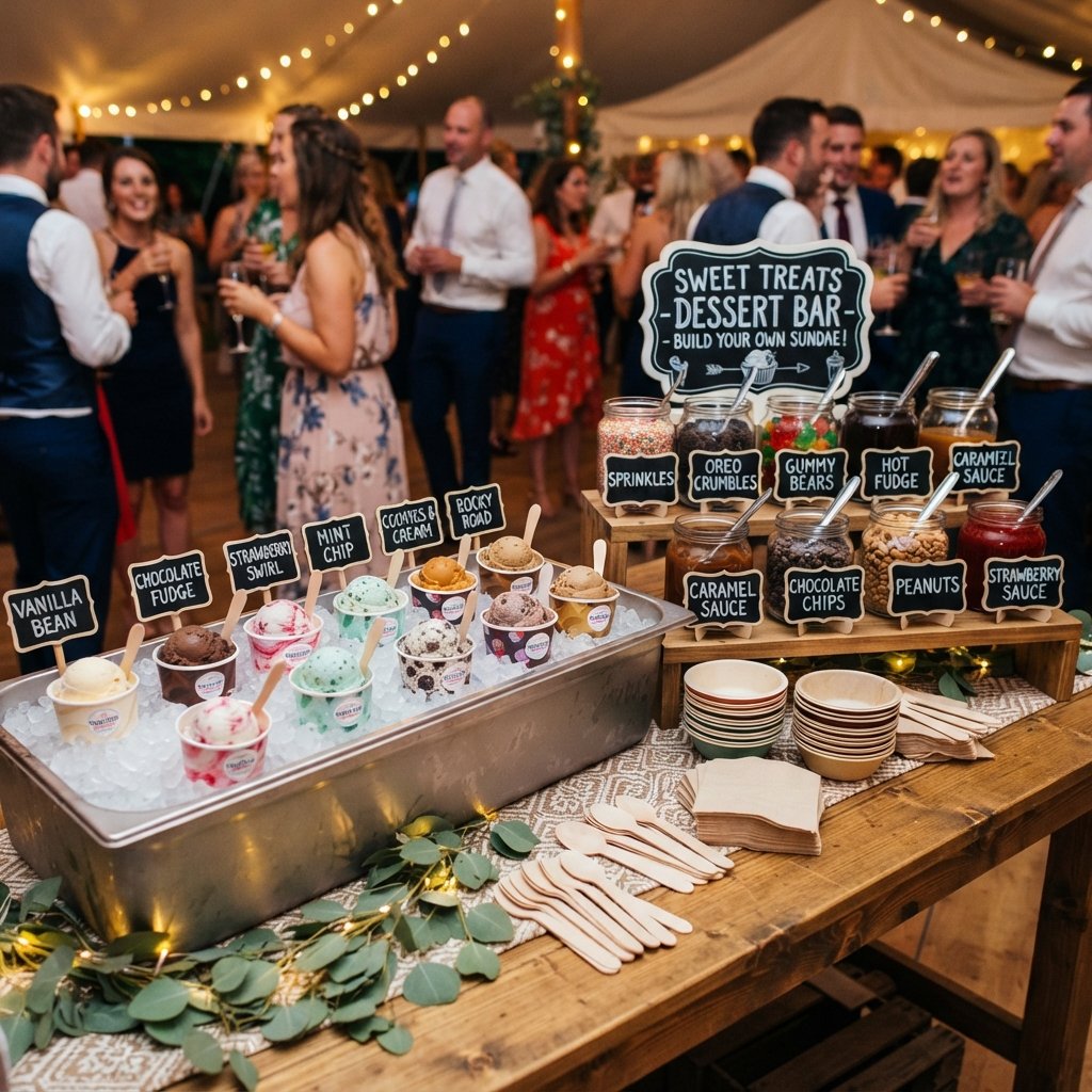 Cup Ice Dessert Bar Ideas