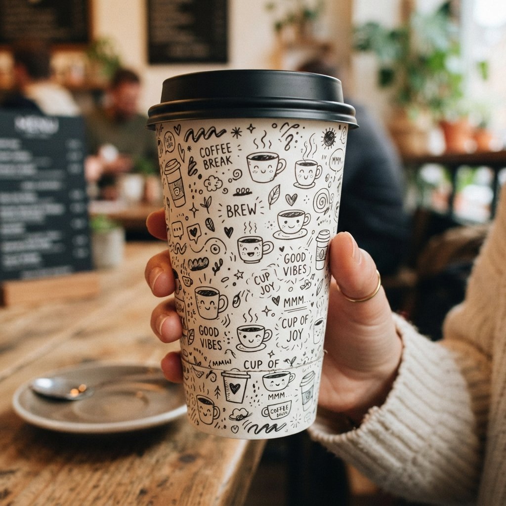 Playful Doodle Cup Design Ideas