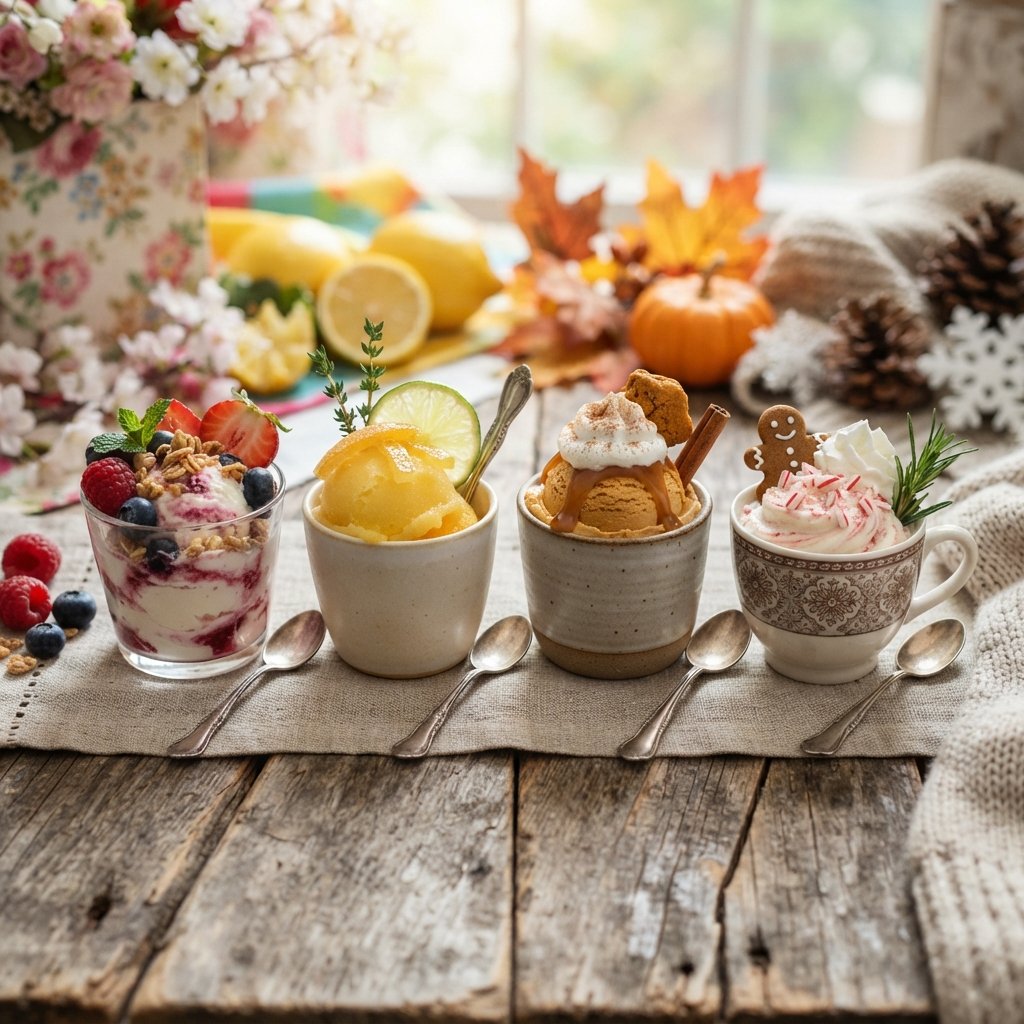 Cup Ice Cream Seasonal Flavor Ideas