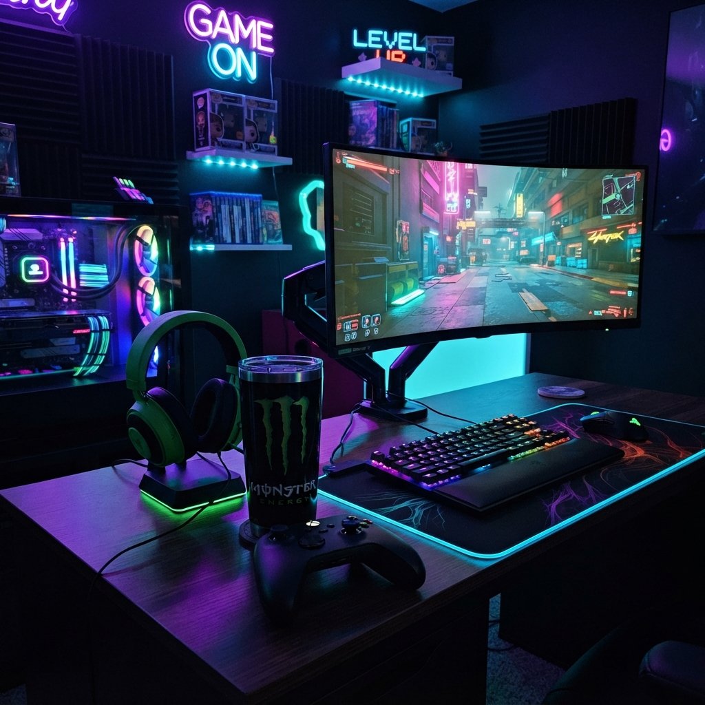 Monster Energy Cup Gaming Setup Ideas