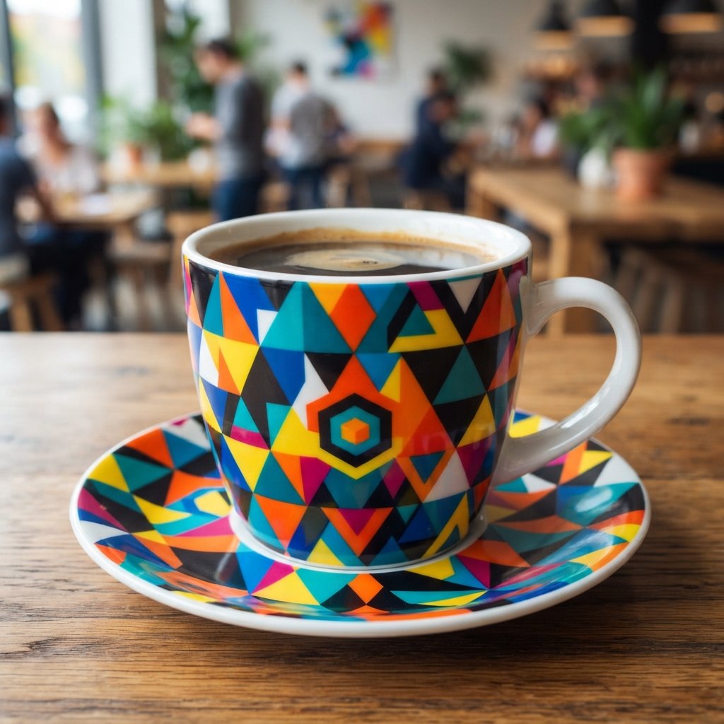 Geometric Coffee Cup Design Ideas