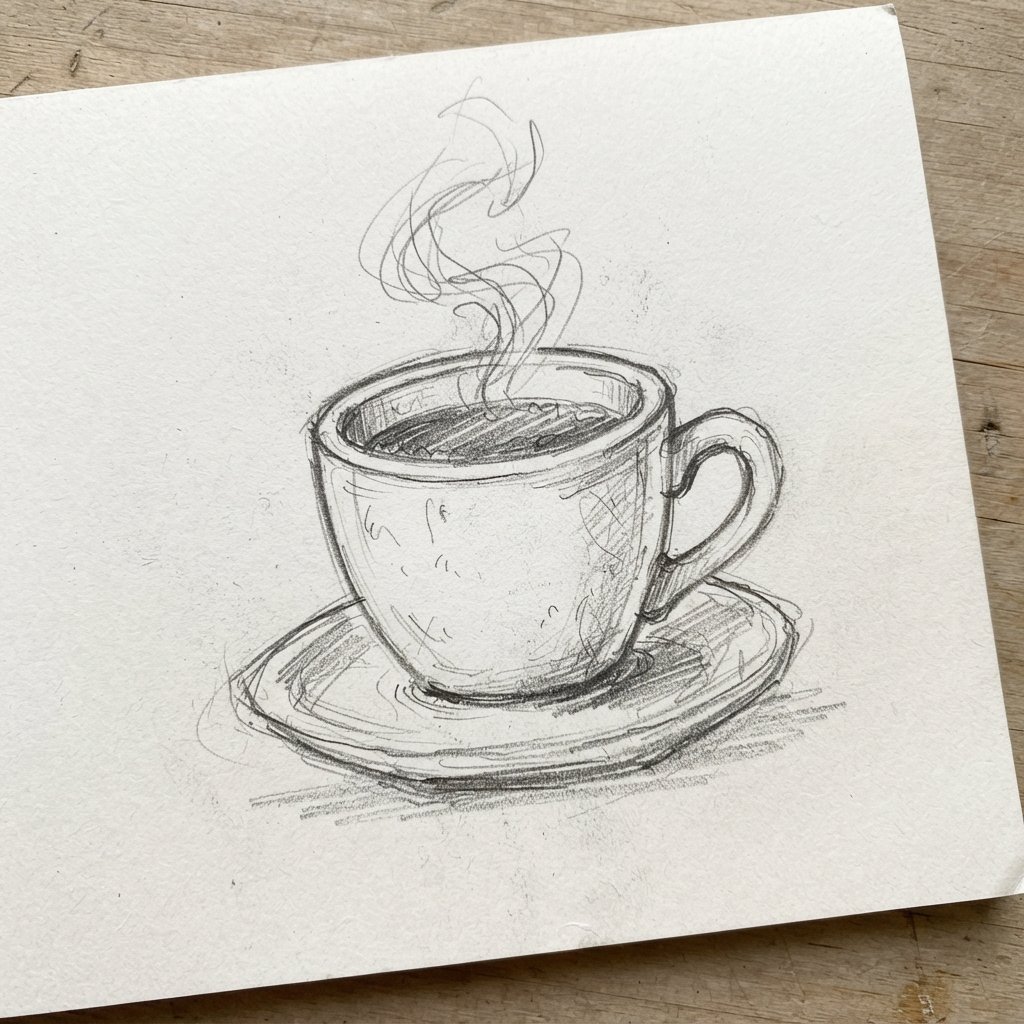 Hand-Drawn Sketch Cup Idea