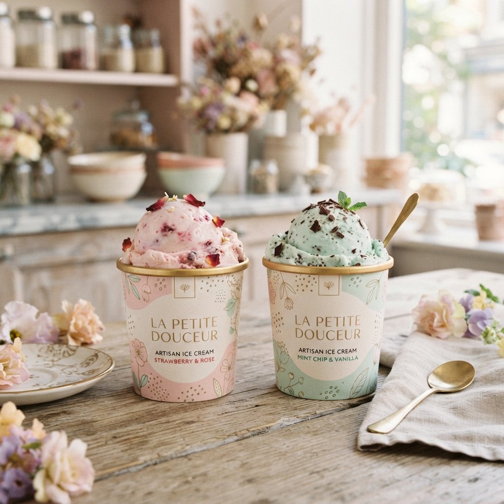Pastel Ice Cream Cup Ideas