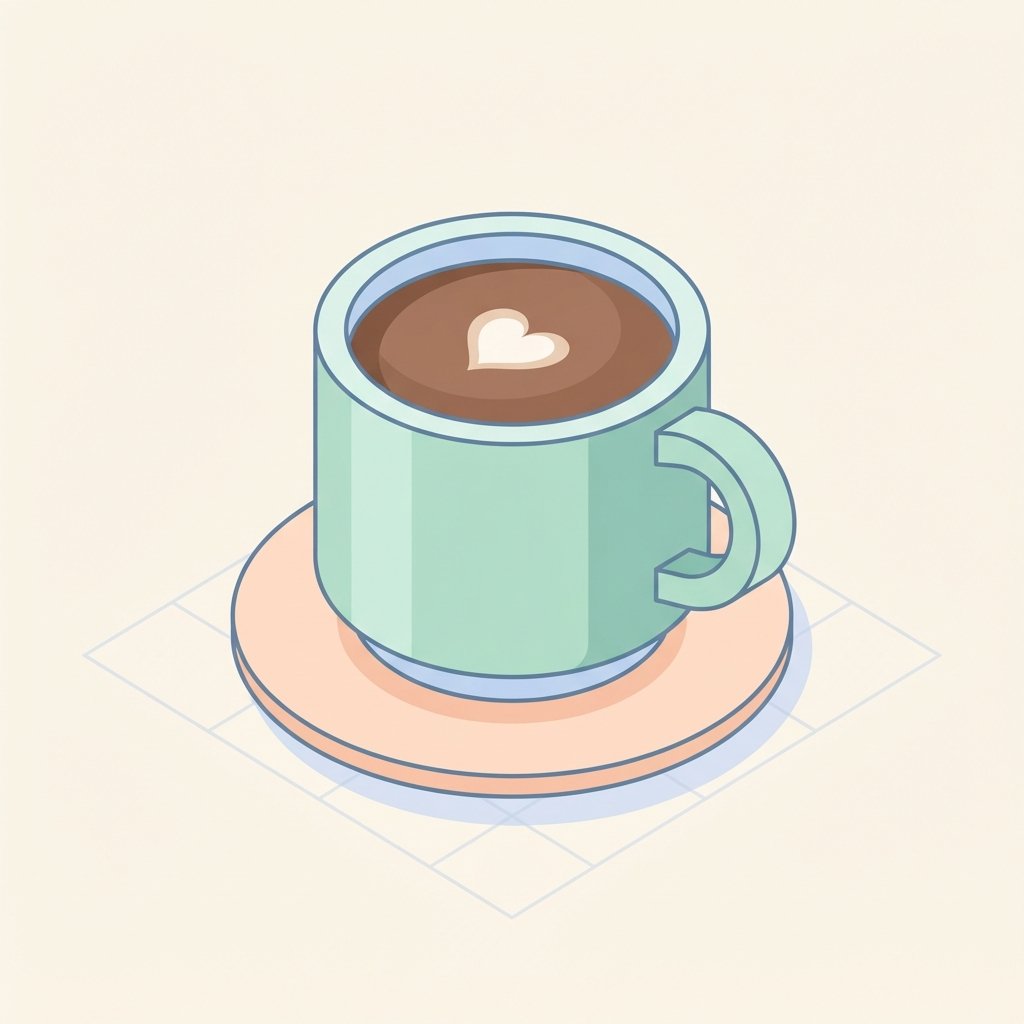Isometric Cup Icon Idea