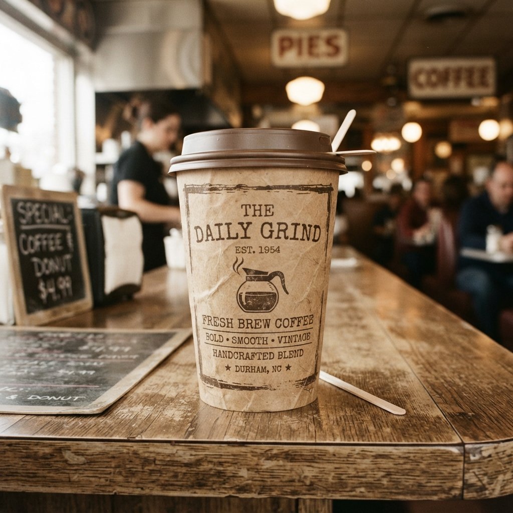 Vintage Paper Cup Design Ideas
