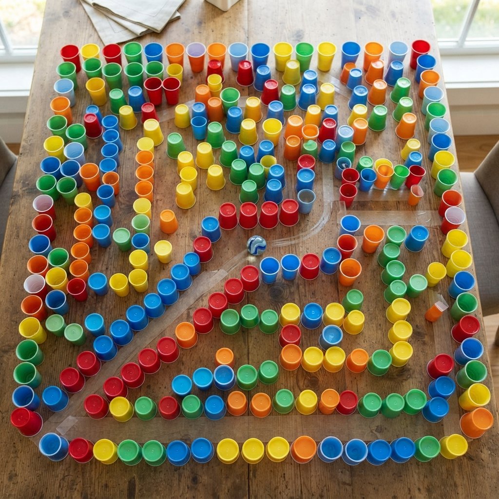 Cup Maze Building Idea