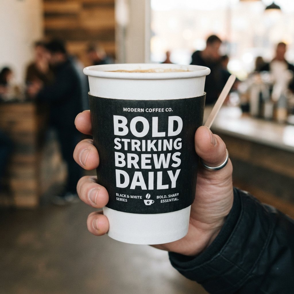 Hand-Drawn Cup Sleeve Ideas