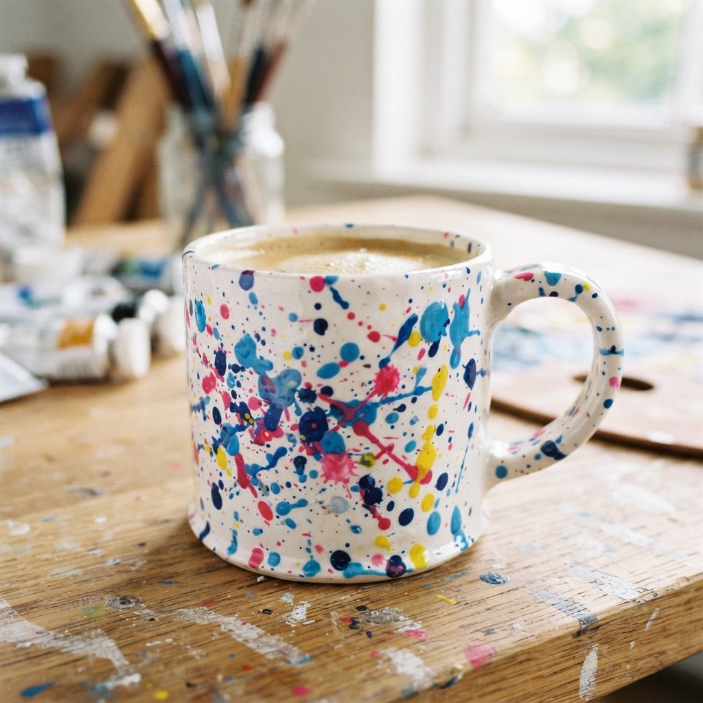 Splatter Art Cup Painting Ideas