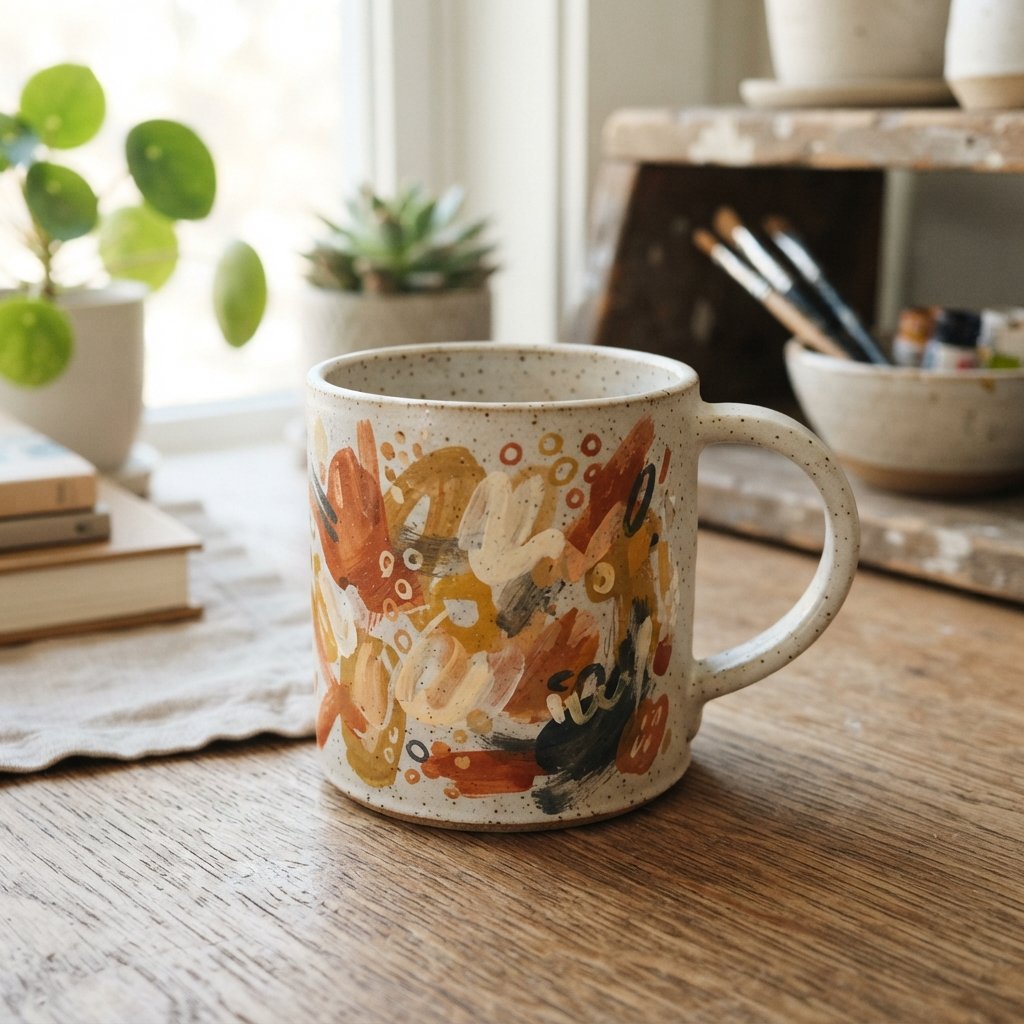 Abstract Cup Painting 