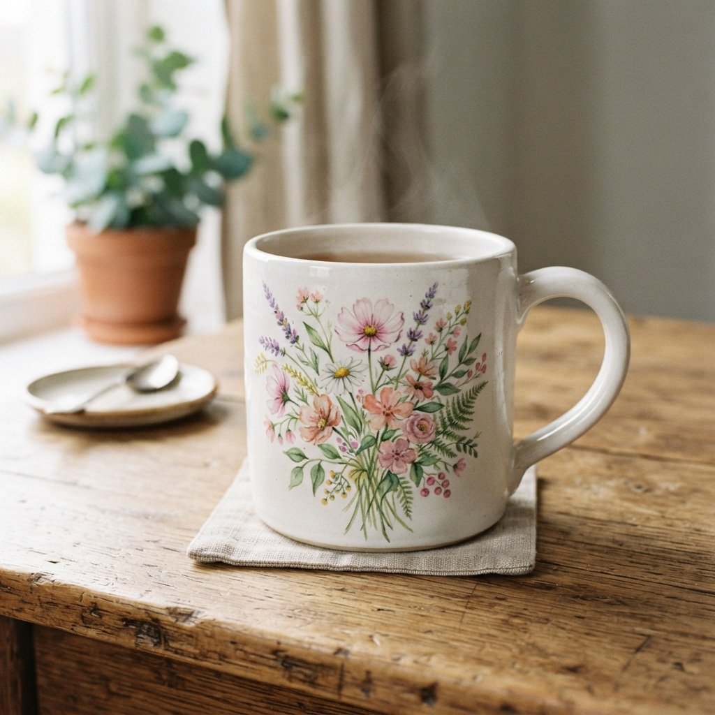 Floral Cup Painting Ideas