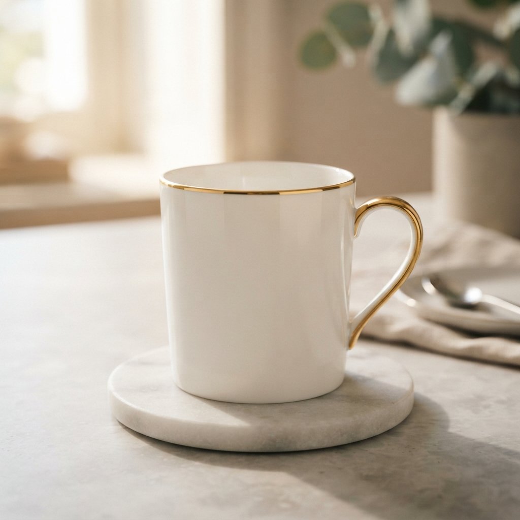 Gold Accent Cup Painting 