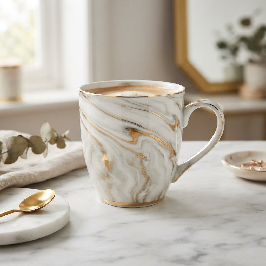 Marble Effect Cup Painting 