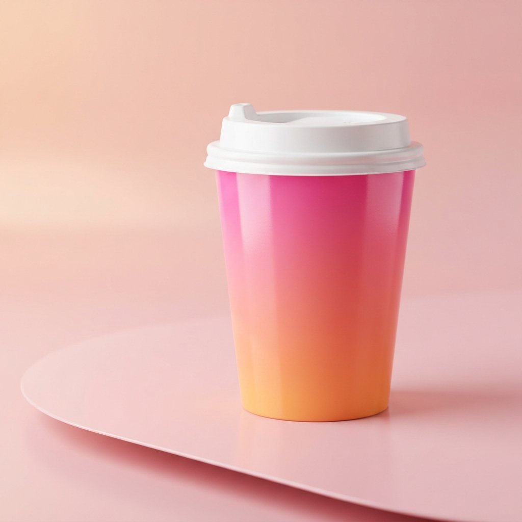 Gradient Color Cup Design Ideas
