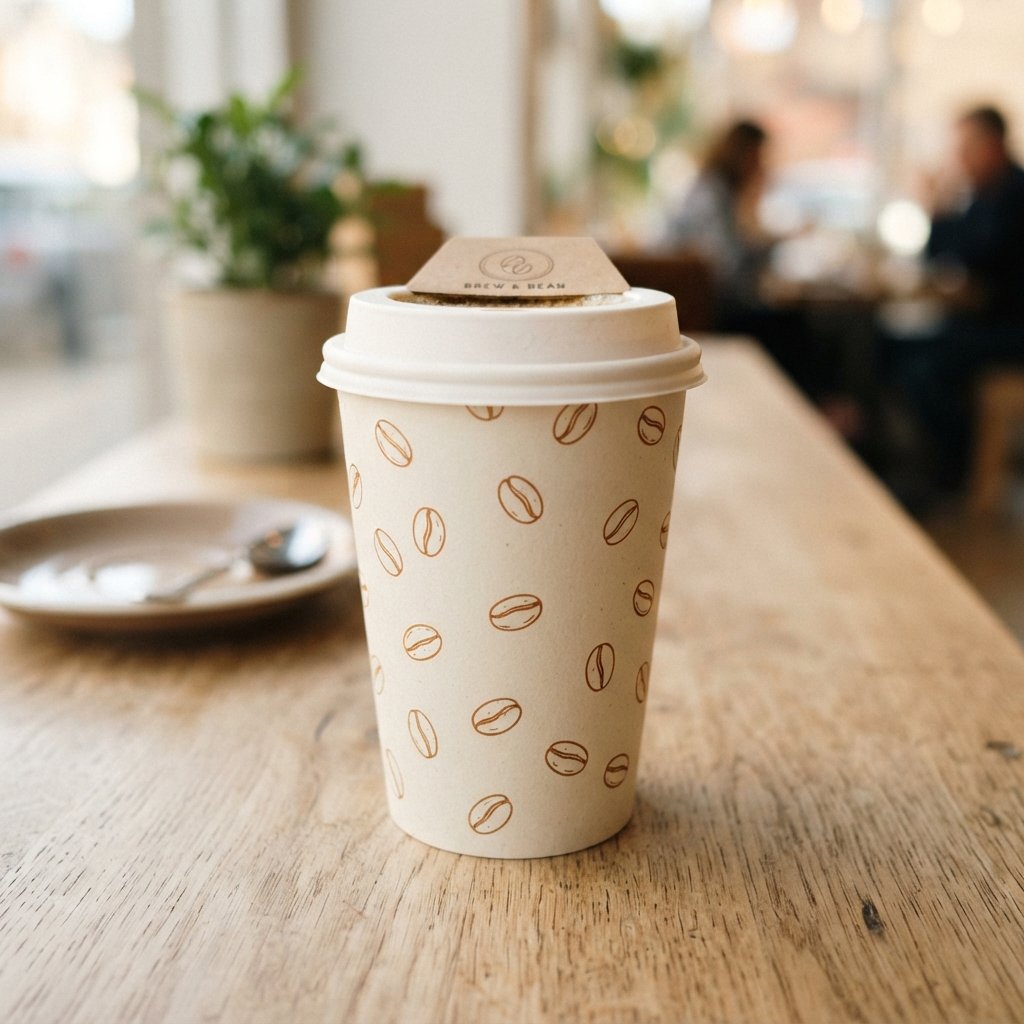 Coffee Bean Print Cup Design Ideas