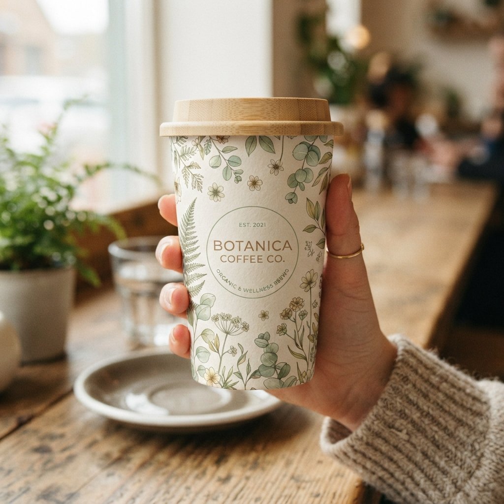 Botanical Print Cup Design Ideas