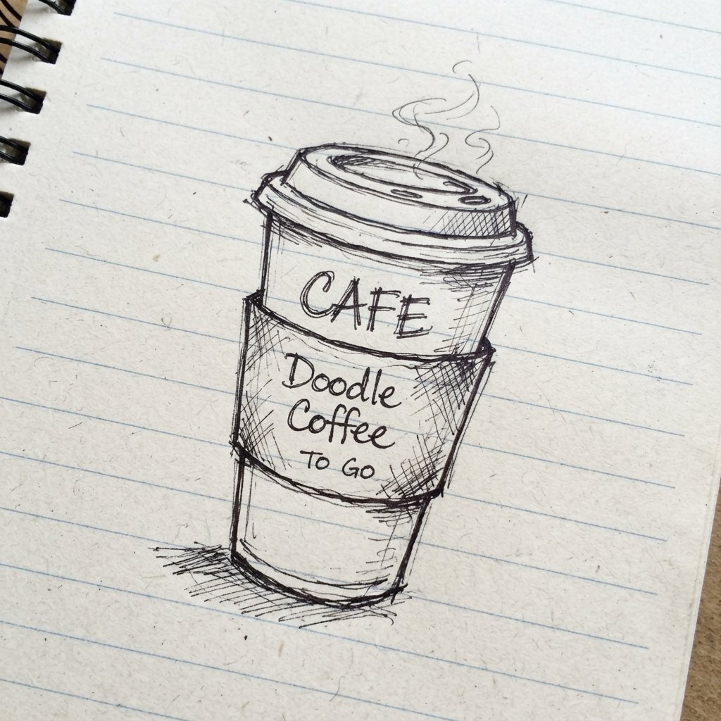 Paper Cup Doodle Idea