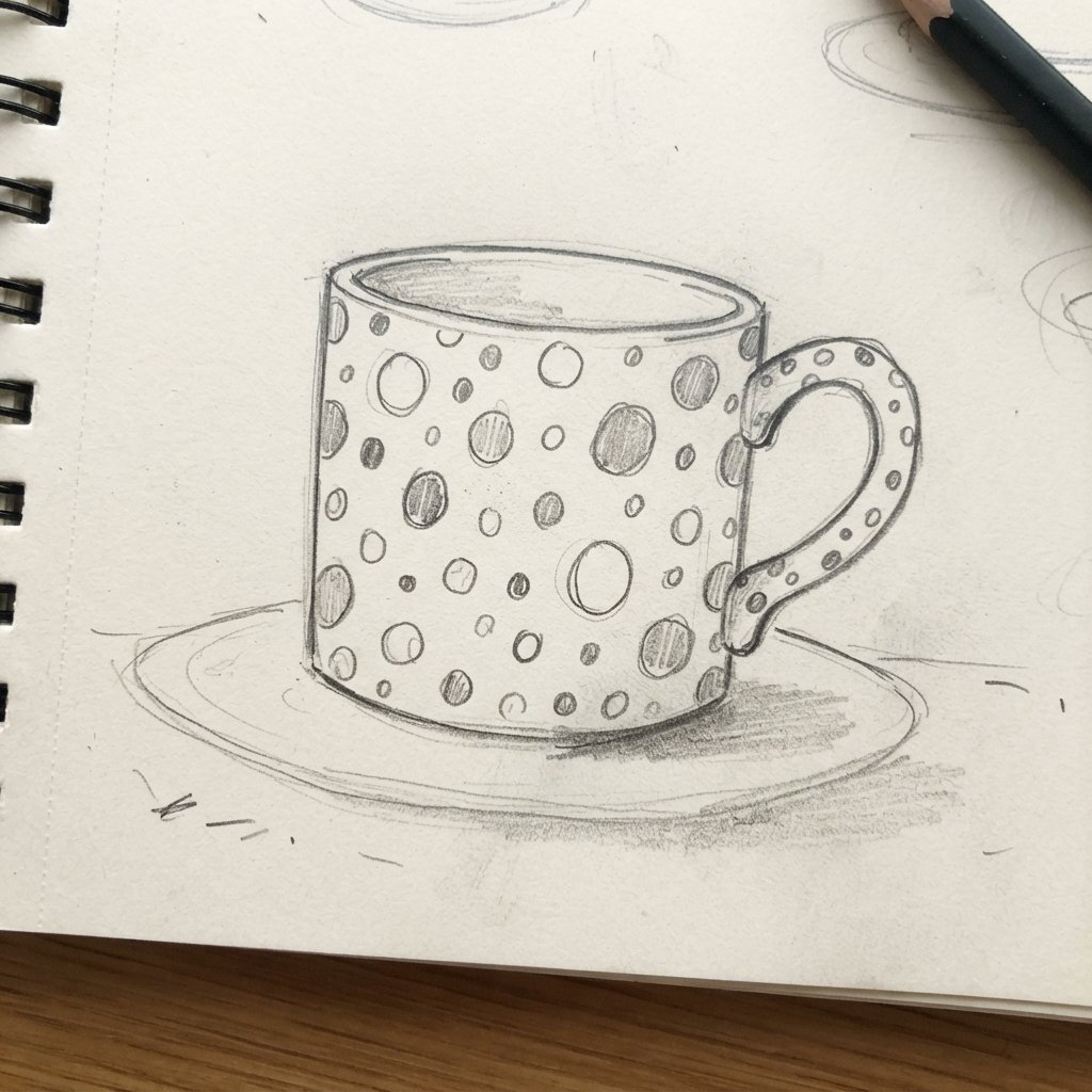 Cup With Pattern Design Idea