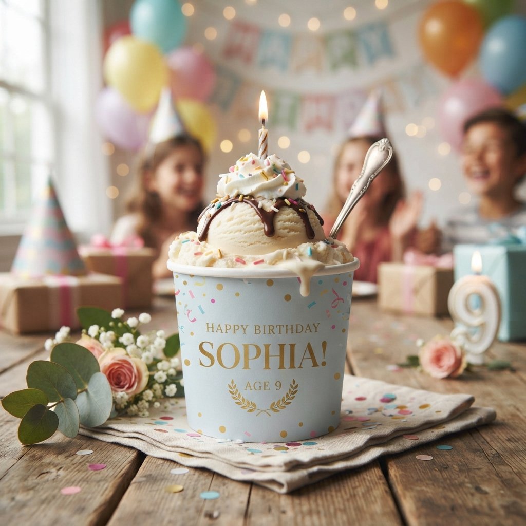 Personalized Ice Cream Cup Ideas