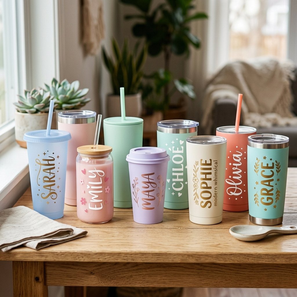Name Stickers for Cups Ideas