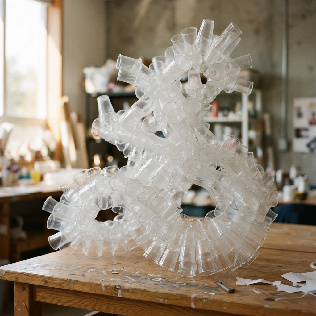 Creative Cup Sculpture Idea