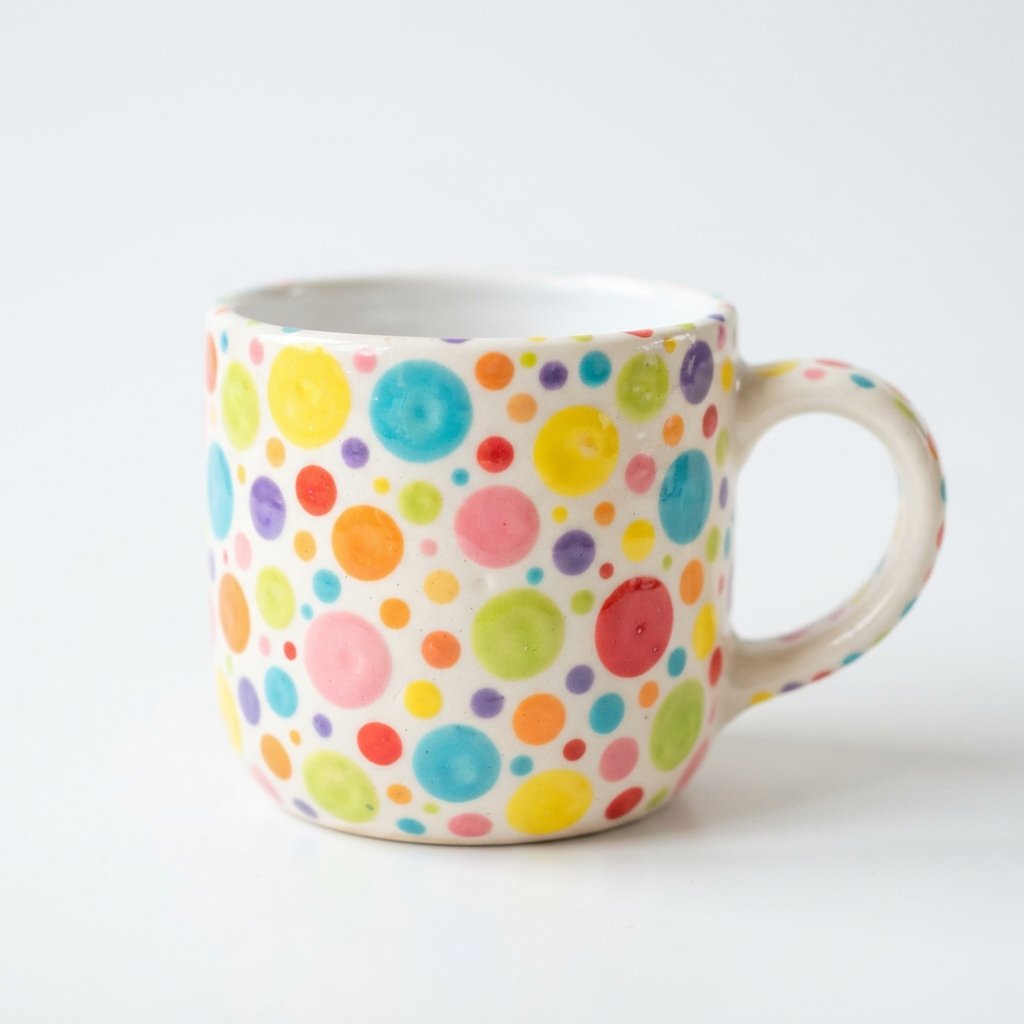 Polka Dot Cup Painting 