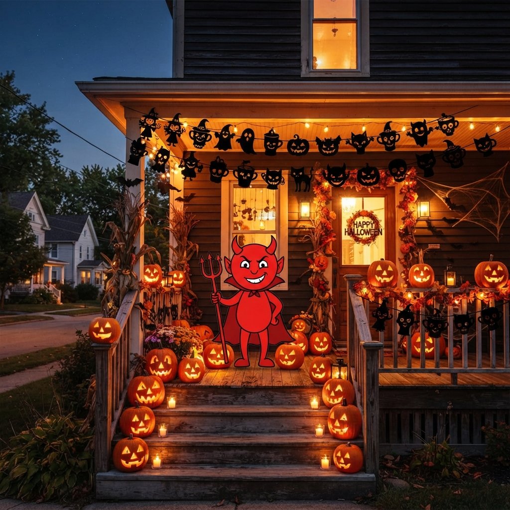 Porch decorated for Halloween 202608181834