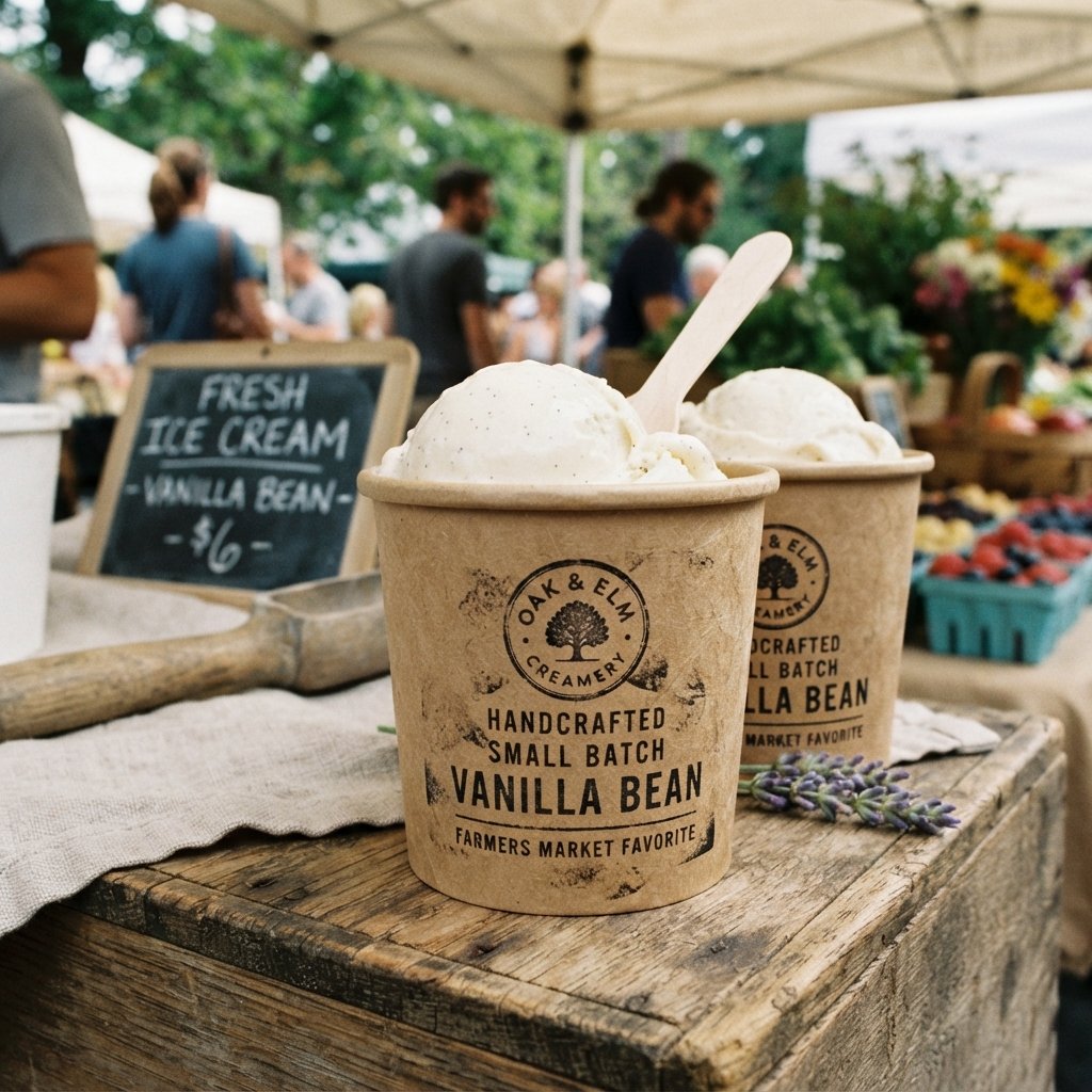Rustic Ice Cream Cup Ideas