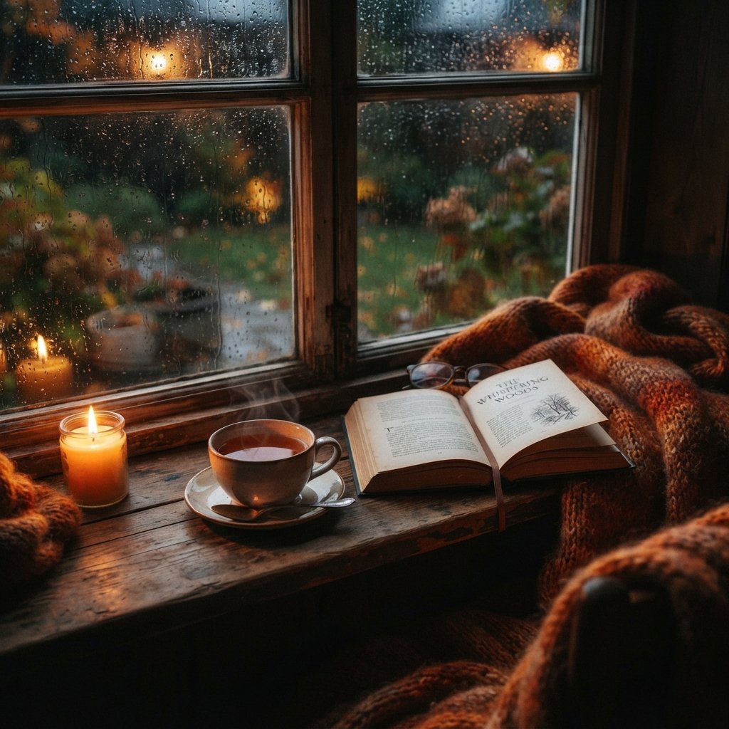 Cozy Tea Time Drawing Idea